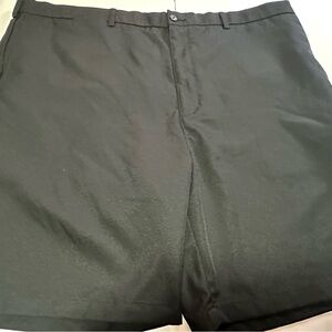 Hogan Black Flat Front Men's Shorts